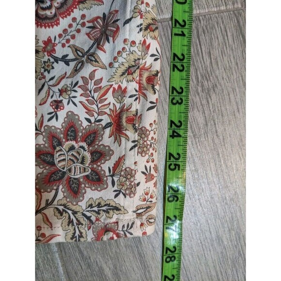 Soft Surroundings Jeans Floral Pattern Size 16 Waist 36 Inches Boho Stretchy N46 - Picture 6 of 7